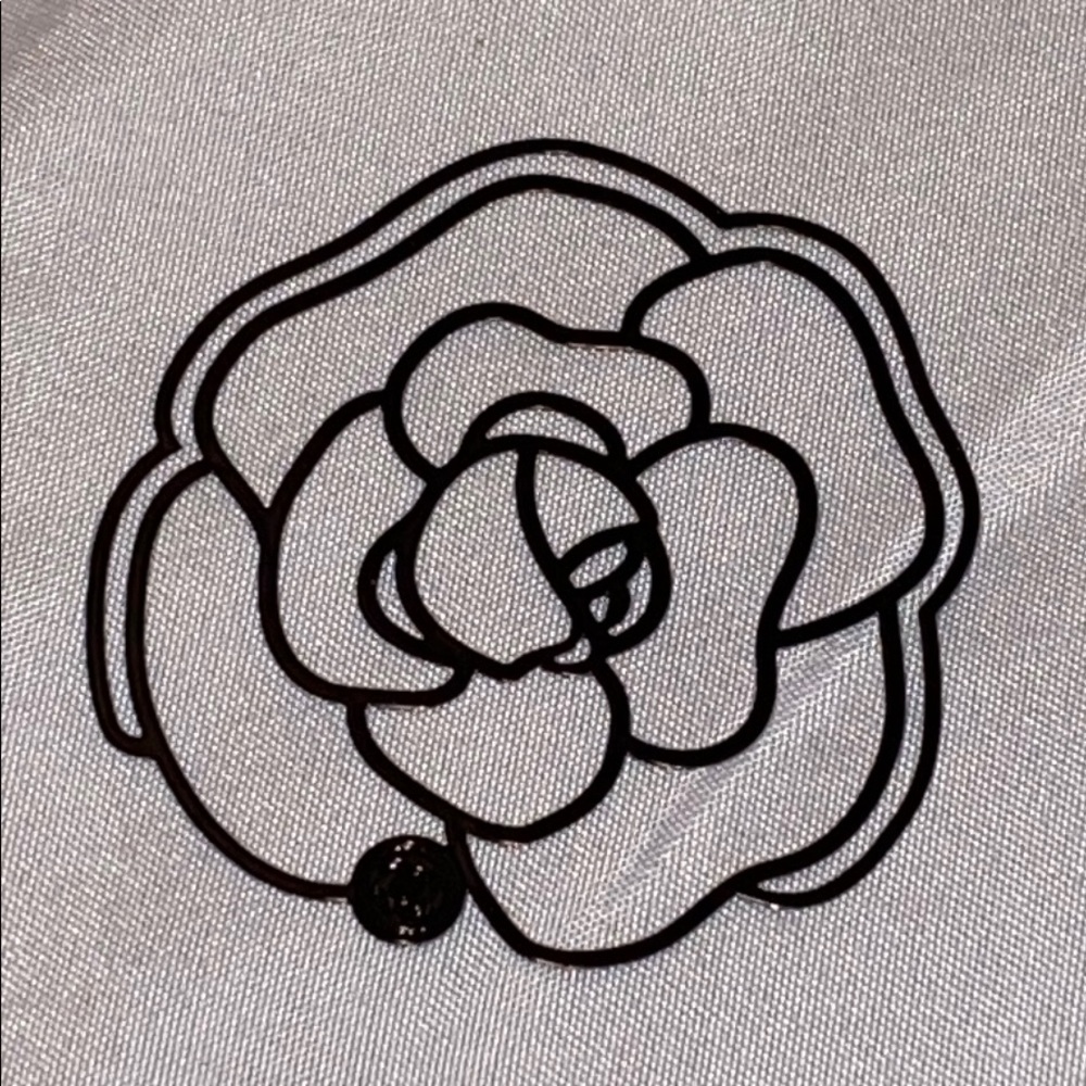 Chanel Camellia Black Paperclip